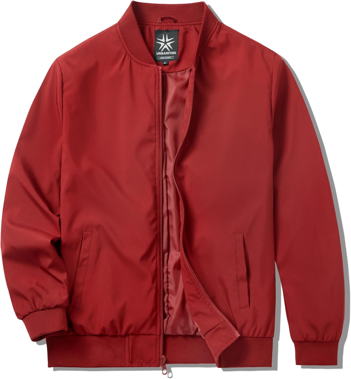 URBANFIND Men's Varsity Jacket Casual Fashion Stylish Bomber Jacket Lightweight Windbreaker