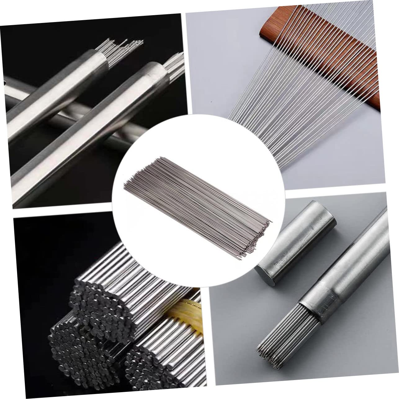 SUPVOX Spiedini per Barbecue in Metallo Inox 304, Riutilizzabili, 100 Pezzi per Arrosticini e Grigliate da Picnic