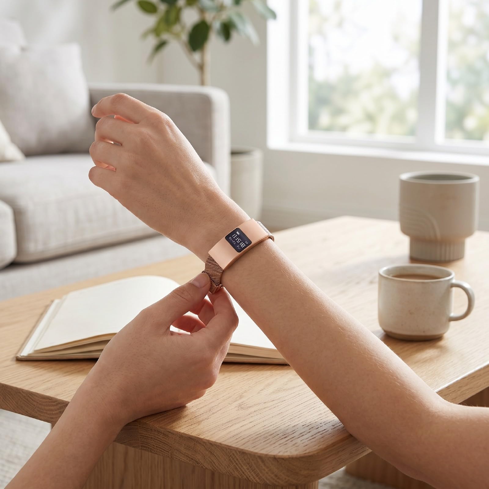 Sxhlseller Bracelet Intelligent pour Femmes et Hommes, Suivi de la santé, Plusieurs Modes Sportifs
