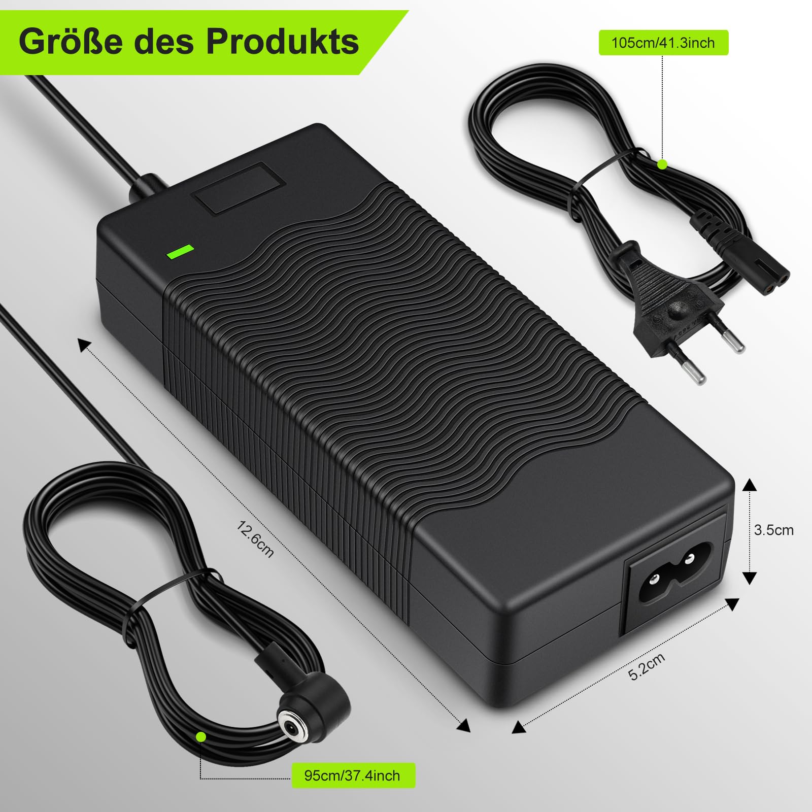 Ładowarka 65 W, 42 V, 2 A, kompatybilna z Xiaomi Mi 4/4 Pro, akumulator litowy, akumulator litowy, ładowarka do rowerów elektrycznych, samobalansujących