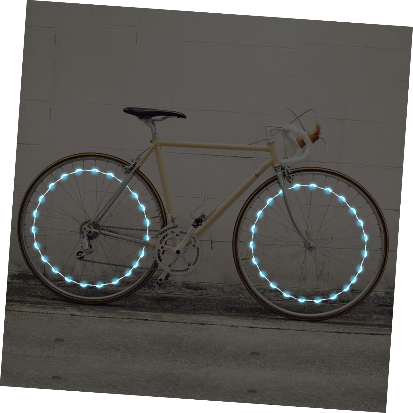 VANZACK 2ensembles Lumières De Vélo LED Rechargeables RGB Éclairage Décoratif pour Roues De Bicyclette Étanche Et Visible Parfait pour Adultes