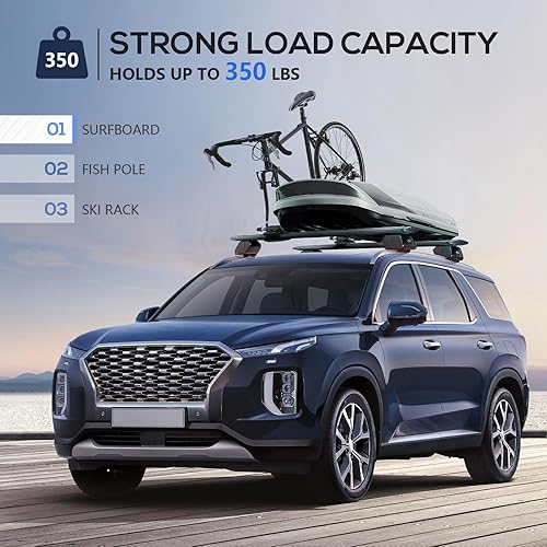 Miniatura 6 de EYOUHZ Barras transversales de techo resistentes de 350 libras compatibles con Hyundai Palisade XRT SE SEL Limited 2019 2020 2021 2022 2023 con