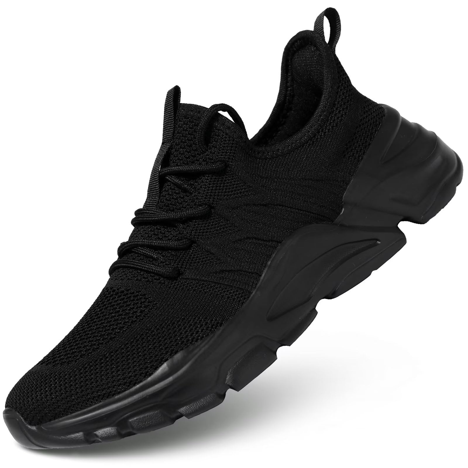 Socviis Mens Slip On Running Shoes Athletic Walking Trainers Lightweight Breathable Mesh Tennis Sneakers