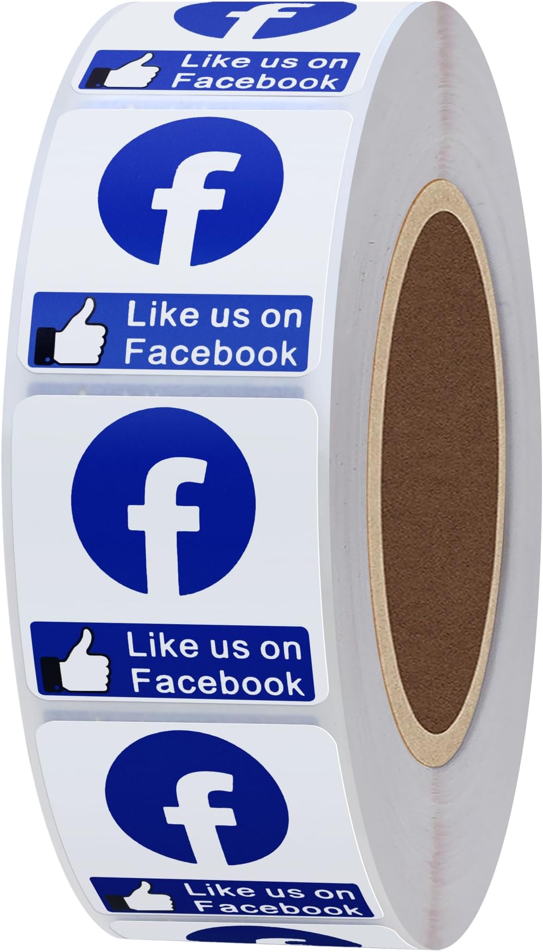 Hybsk Like Us On Facebook Labels 1 Inch Total 1,000 Labels on a Roll (Like Us On Facebook)