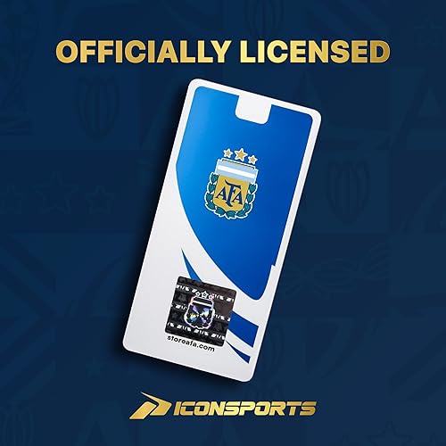 Vista 6 de Icon Sports Balón de fútbol de la Asociación Argentina de Fútbol con licencia 14BL_blanco