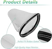 Vista 2 de ANTOBLE Bolsa de tela HEPA 2KE2105000 para Hoover Royal Shoulder Vac Pro Commercial Parts, filtro HEPA mochila limpiador bolsas de vacío compatibles