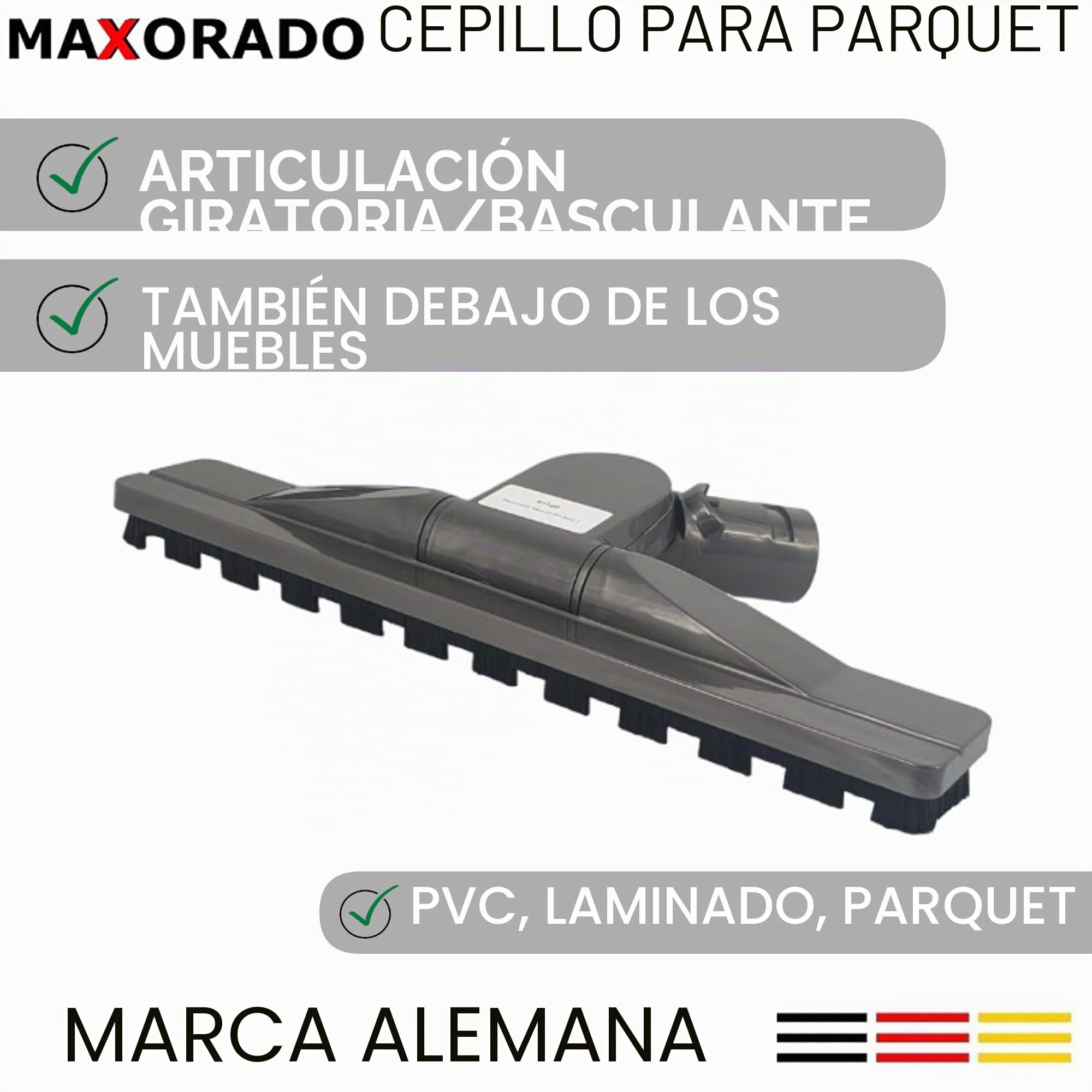 Boquilla de parquet para BigBall Cepillo de parquet Boquilla de suelo compatible con Dyson Aspiradora Big Ball 96742201 967422-01 CY22 CY23 CY26 CY28