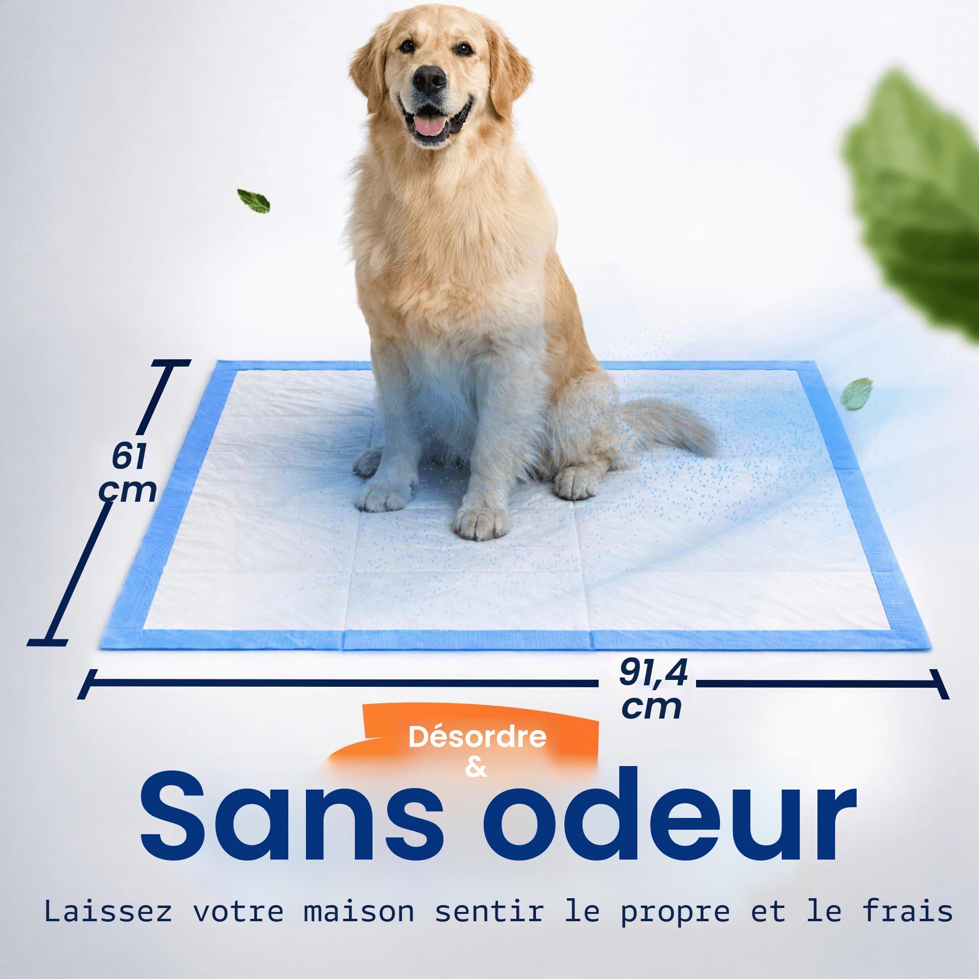 Healqu Alèse Jetable, Lot de 50 60x90 cm - Protège-Matelas Jetable Spécial Incontinence et Fuites Urinaires - Adultes, Enfants, Personnes gées et Animaux - Grand Format, Très Absorbant