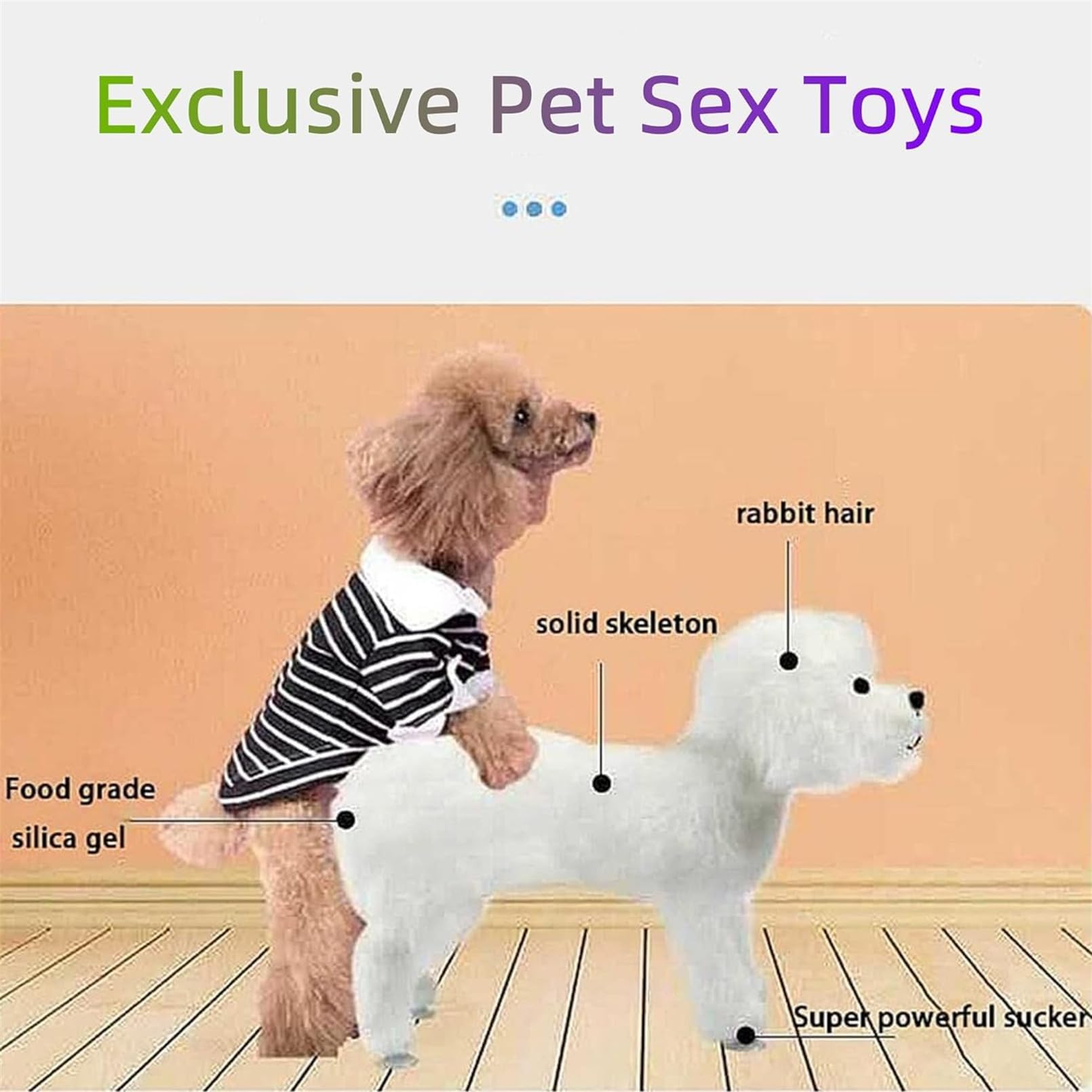 Giocattolo di accoppiamento per cani maschi, cani giocattoli per dormire interattivi, simulazione in silicone ansia sollievo giocattolo per cani, giocattolo per cani per cagnolini, peluche 18cm/7.1in