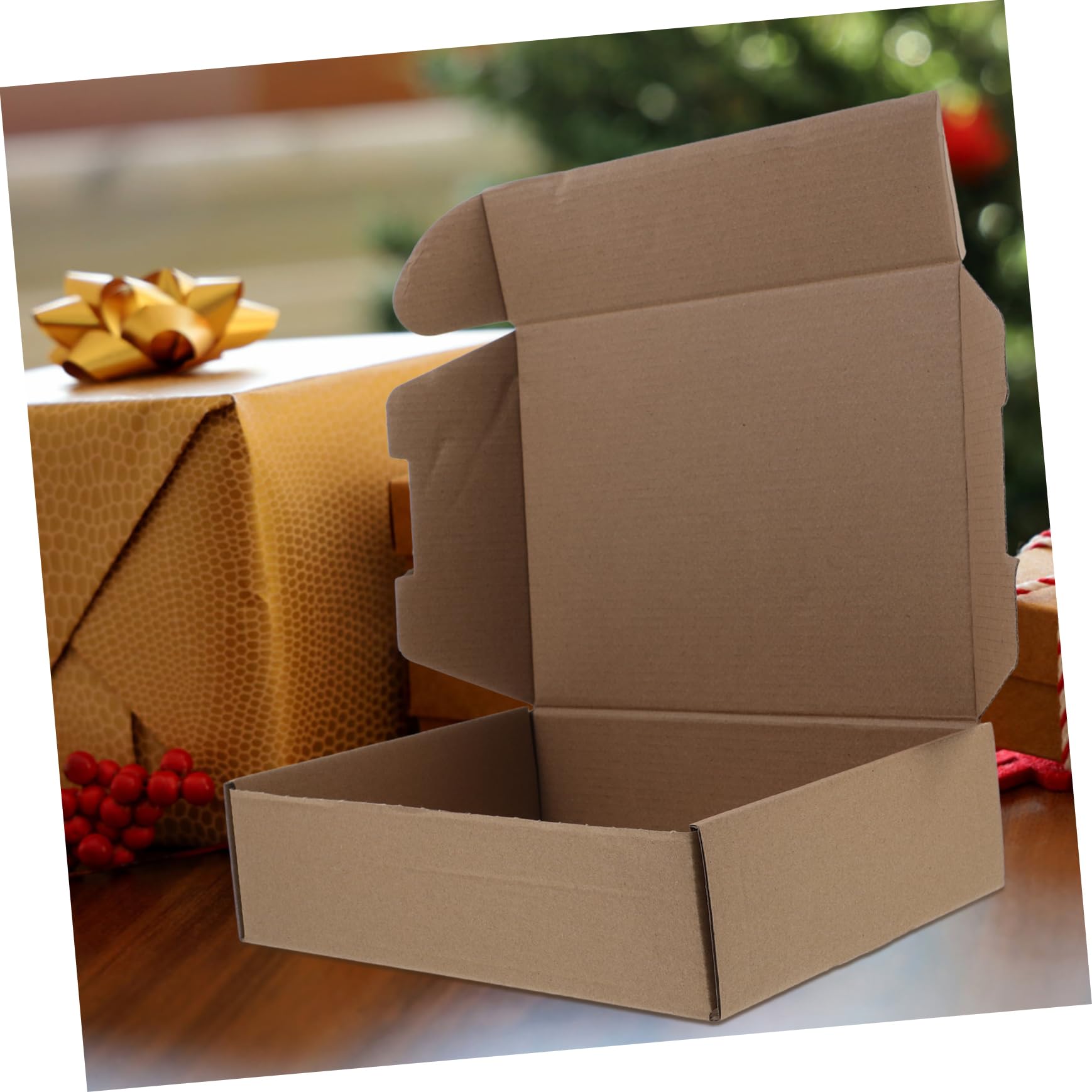 Housoutil 25piezas Cajas De Envío Planas Cajas De Embalaje Soportes Para Embalaje Exprés Para Envío Postal y Almacenamiento