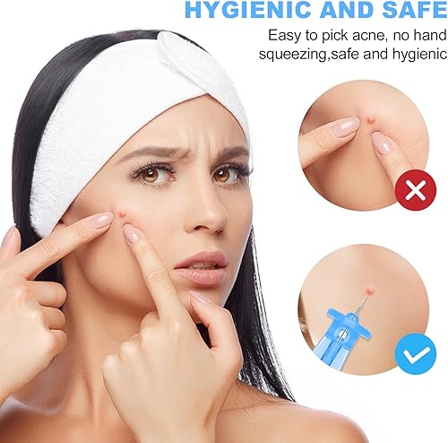 Miniatura 2 de 50 calcomanías desechables para el acné y 72 puntos para espinillas  Herramienta de recogida de agujas de espinillas ultrafinas para el acné