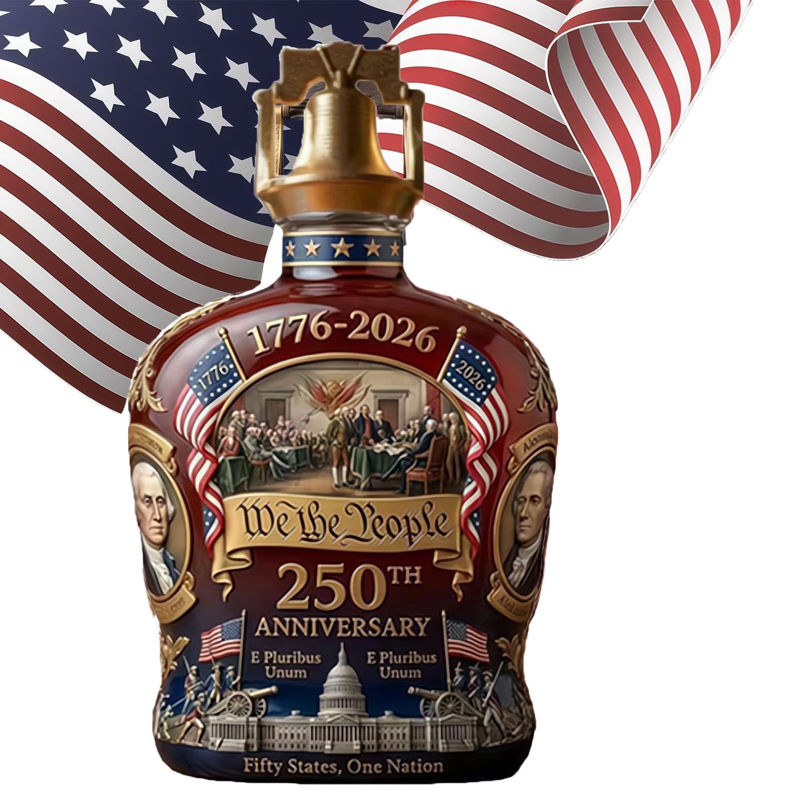 Verre à whisky We The People fond lourd anti-basculement pour liqueurs