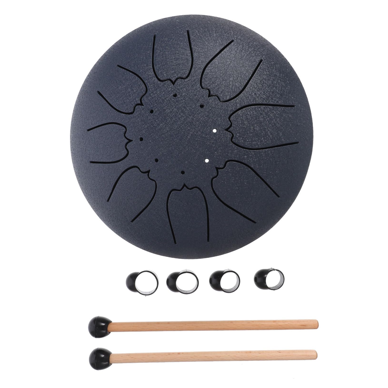 GOOHOCHY 6-inch 8-tone Boys and Girls Musical Instrument Tongue Drum Set Ethereal Percussion Instrument for Yoga Meditation Education
