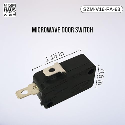 Miniatura 2 de SZM-V16-FA-63 Interruptor de bloqueo para puerta de microondas compatible con Top Brands reemplaza con 253820, AP2024338, PS237422, EAP237422,