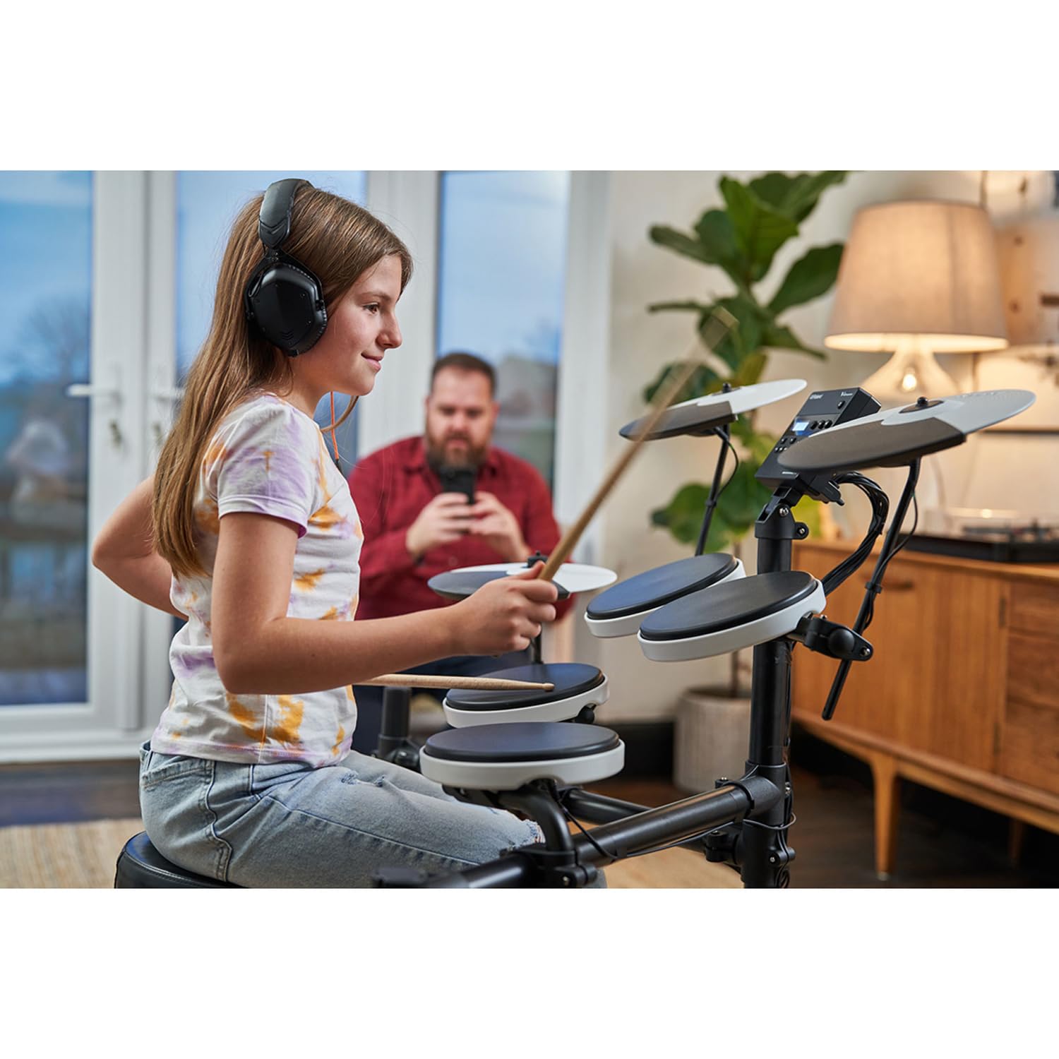 Roland TD-02K E-Drum perkusja elektroniczna z monitorem perkusji PM-03 i keepdrum GC075 kabel stereo jack
