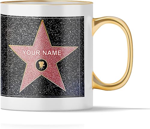 TWISTED ENVY Taza de café de cerámica personalizada  Tazas impresas con estrellas de cine de Hollywood  Regalos divertidos novedosos para oficina,