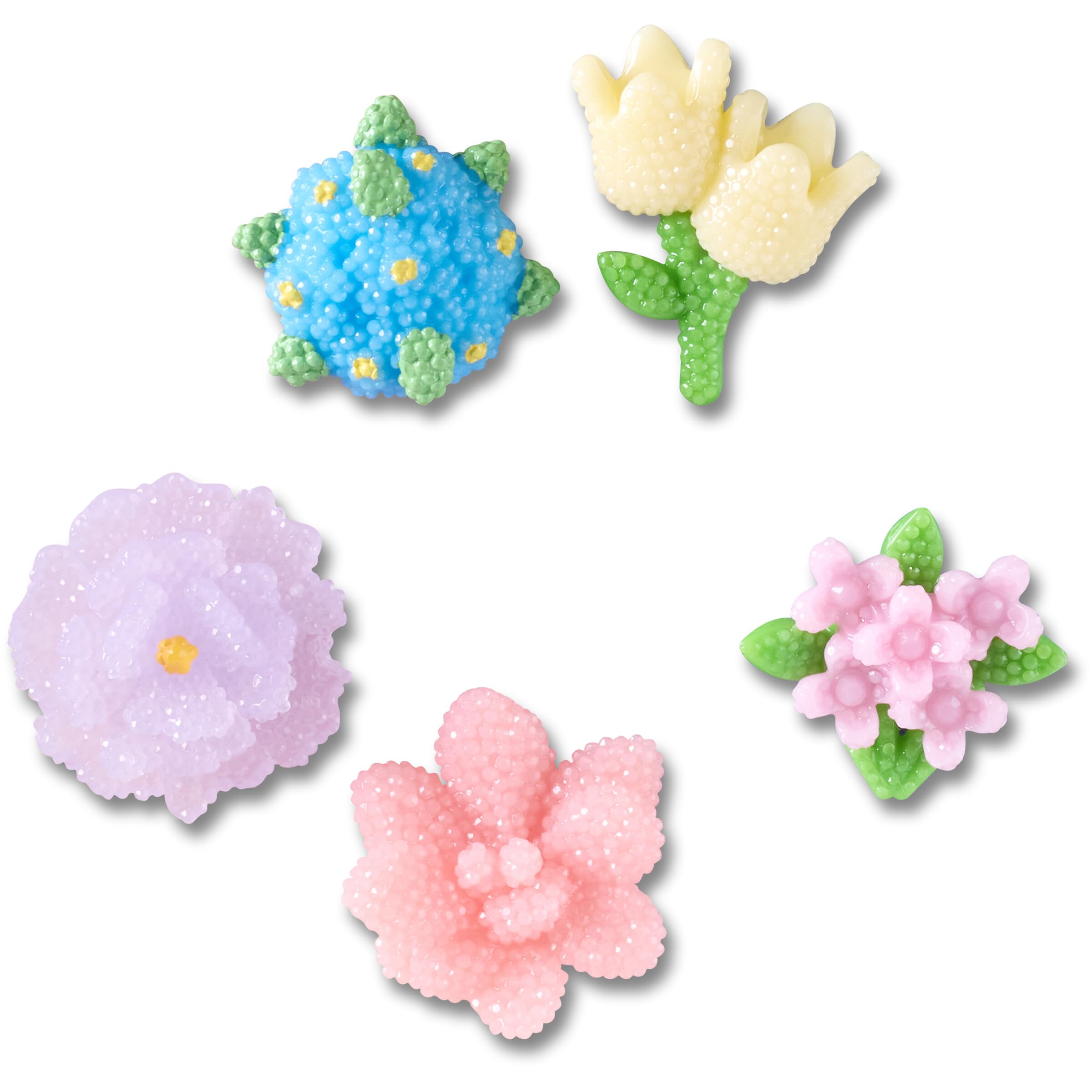 Crocs Unisex Jibbitz Charms, Beaded Flowers 5 Pack