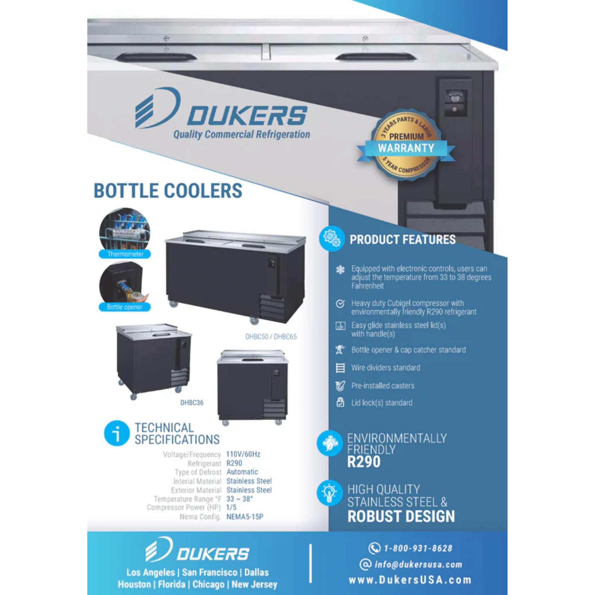 Dhbc50 - 50" Bottle Cooler on Fridge.com - View 3