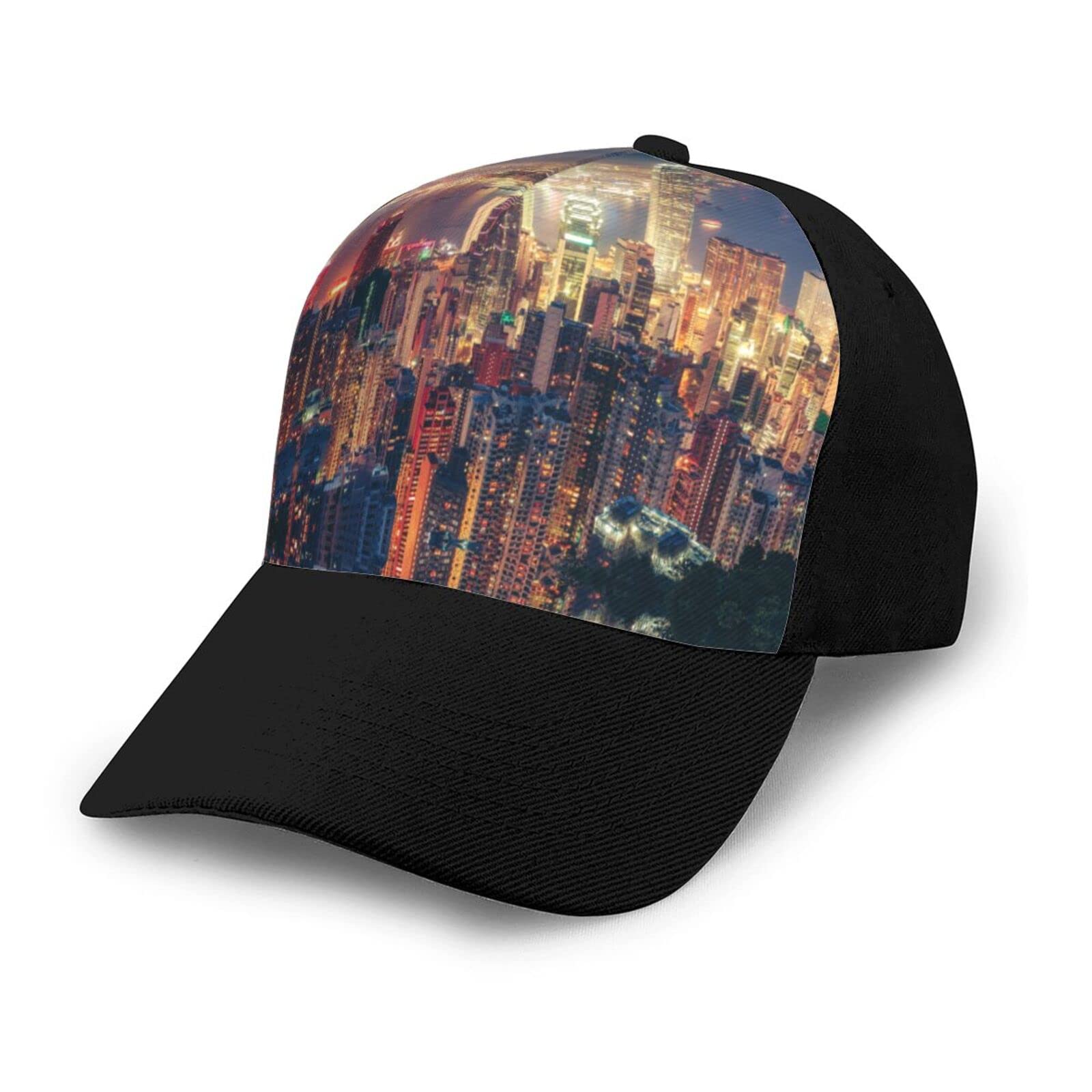 ASEELO Hong Kong Printed Adult Baseball Cap, Clean and Versatile, for Men and Women