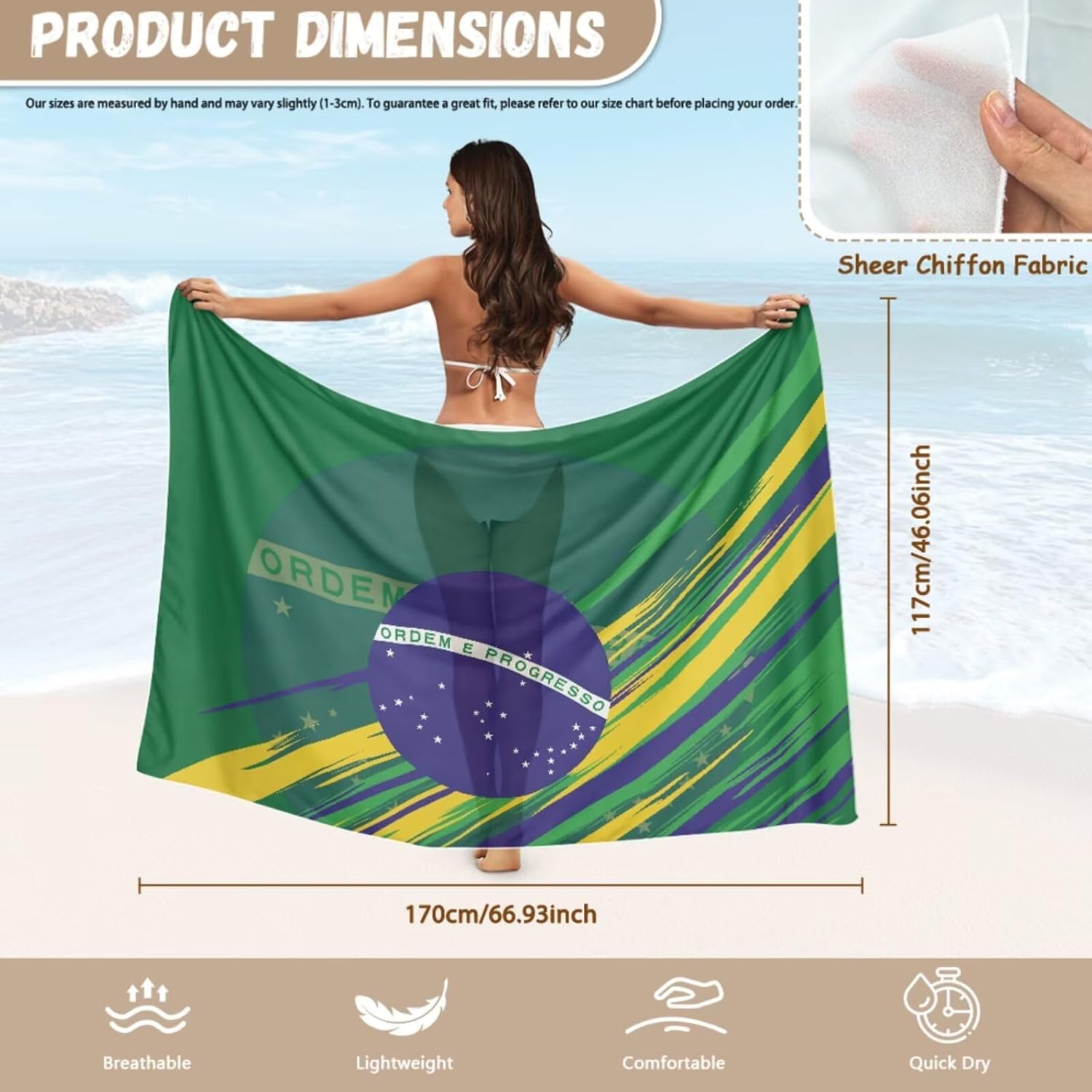 Xpyiqun Flag Bikini Sets for Women 3 Piece Swimsuits with Cover Up Skirt Sexy Halter String Bathing Suit Beach Swimwear