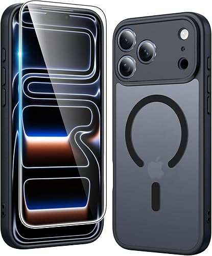 Miniatura 264 de FNTCASE Funda para iPhone 15 Plus: Fundas magnéticas transparentes para teléfono con protector de pantalla compatible con Magsafe Slim Anti
