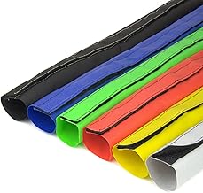 Sold by the Metre Cable Tube/Nylon Fabric Hose with Velcro Fastener Diameter 50 mm Black Many Sizes and Colours Cable Protection Hose Heat Abrasion