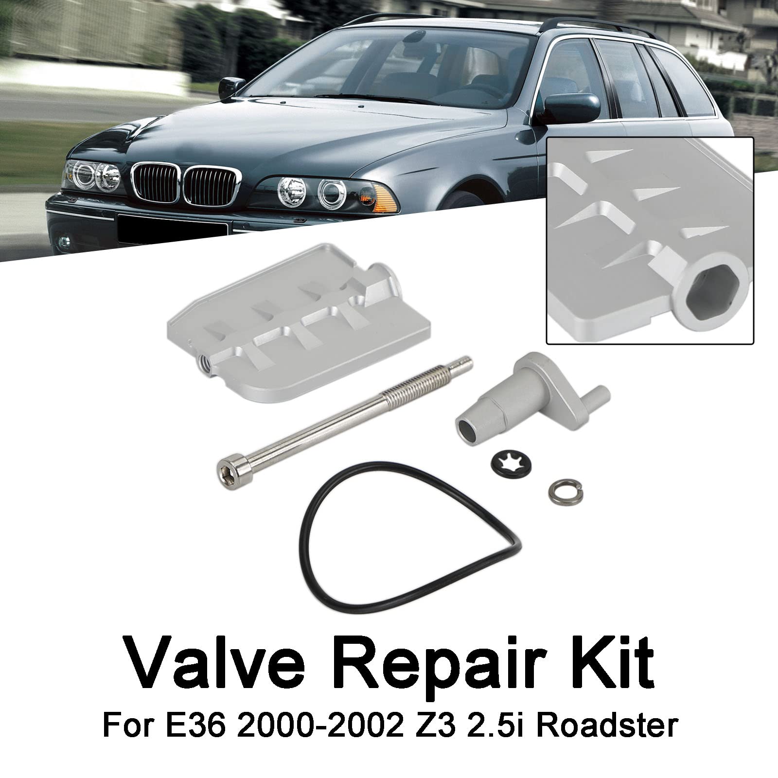 Topteng Valve Repair Kit Rebuild Rattle Adatto per BMW DISA Fix Overhaul M54 2.2 2.5 Aluminium