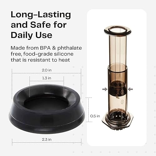 Miniatura 6 de Sello de émbolo de repuesto, compatible con cafetera y cafetera espresso AeroPress®