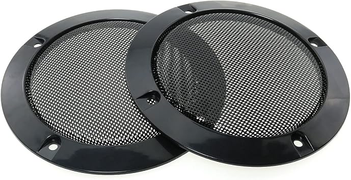 MEETOOT 2pcs Cold Rolled Steel Loudspeaker Net Cover 3 Grill Cover with Mounting Screws for DIY Speaker and Car Speaker