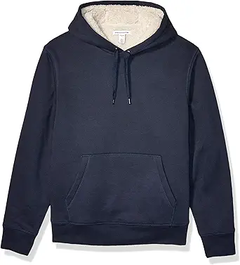 Sherpa-Lined Pullover Hoodie Sweatshirt