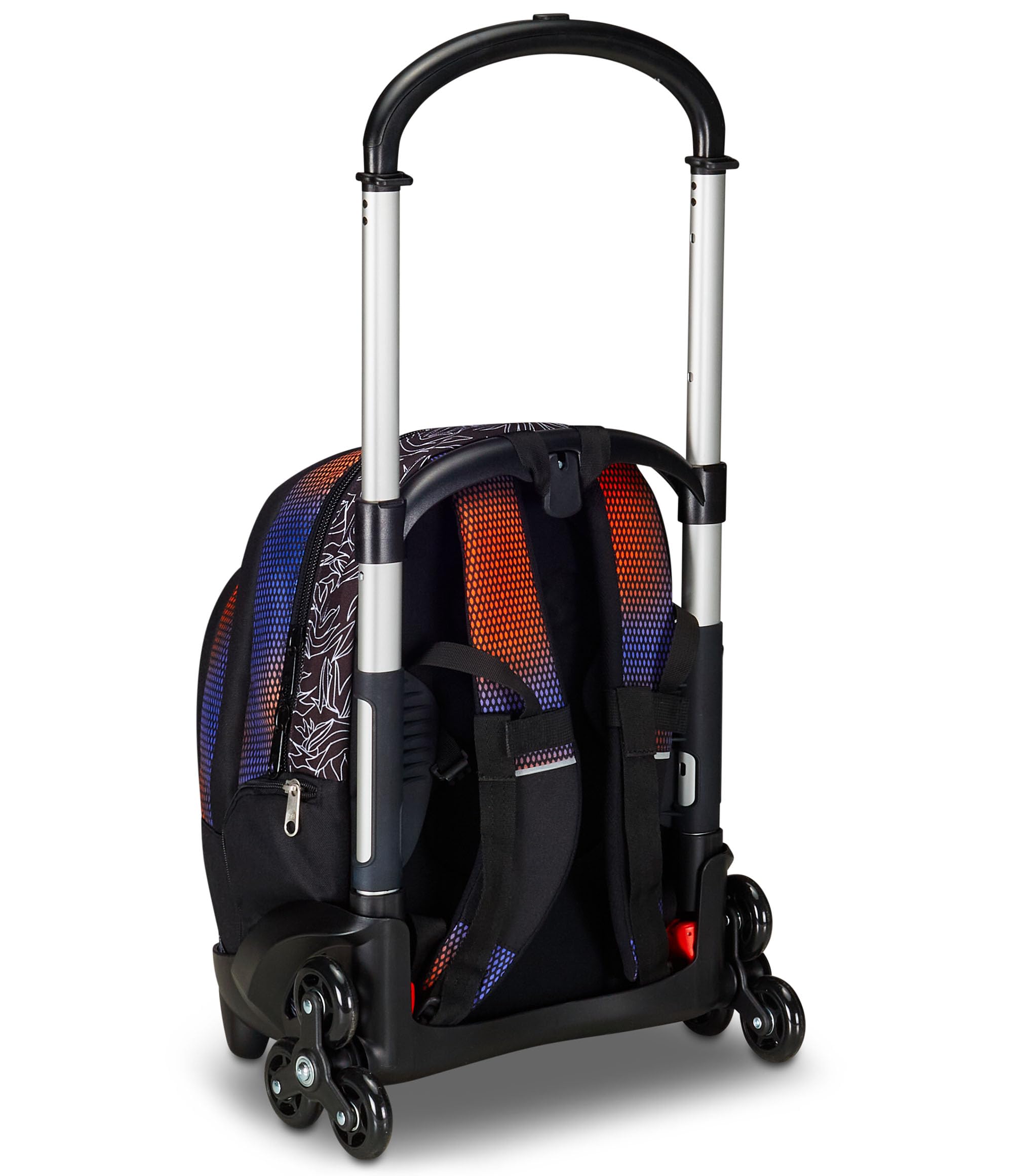 Seven Trolley Scuola Flex 3 Ruote, Blu, Shadefull Boy, 3 in 1, Triplo Uso, Zaino Con Carrello Sganciabile, Tasca Porta Borraccia e Crossover System, Zaino Scuola Viaggio, Bambino Ragazzo
