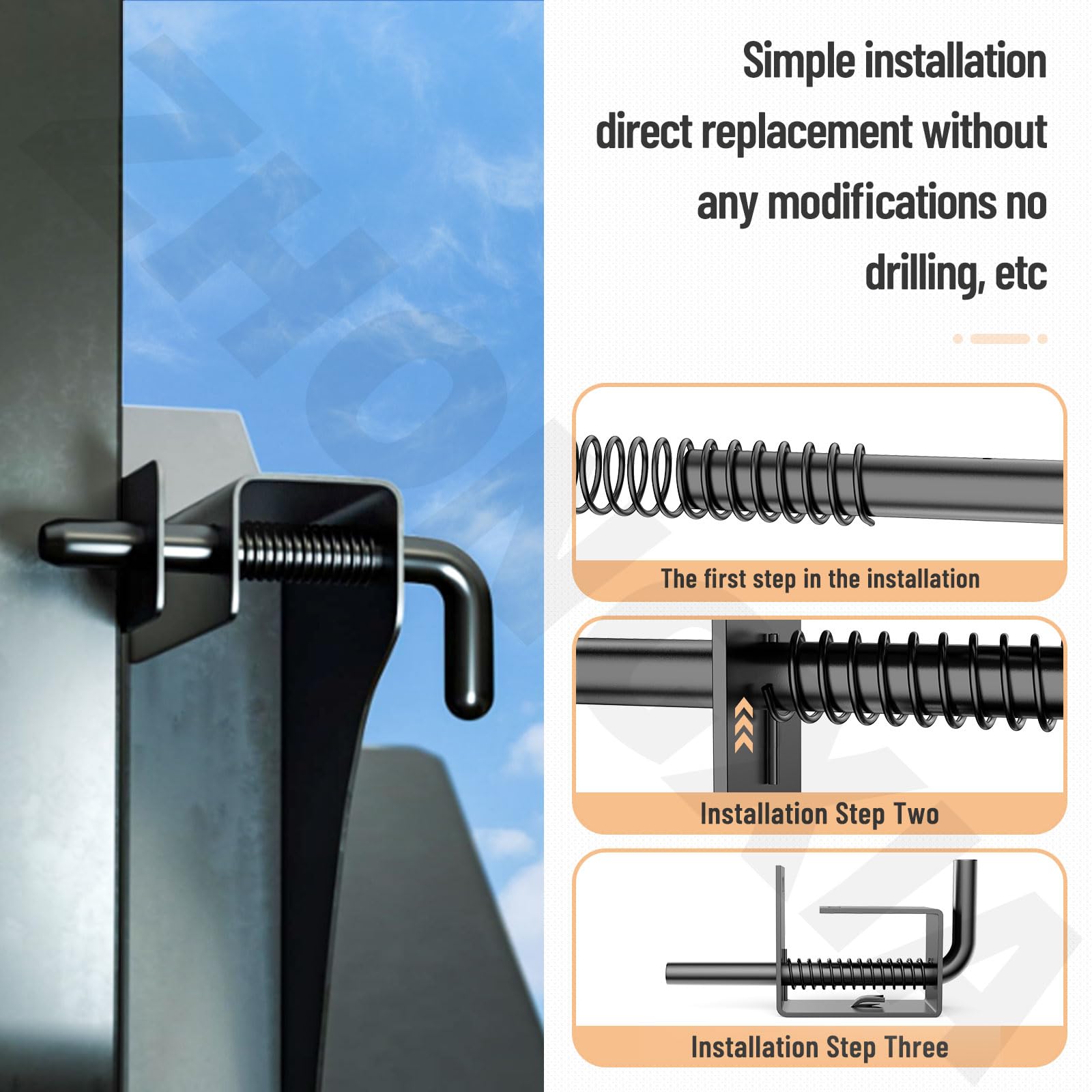 Snapklik.com : Trailer Gate Spring Latch Complete Kit 847 Replacement ...
