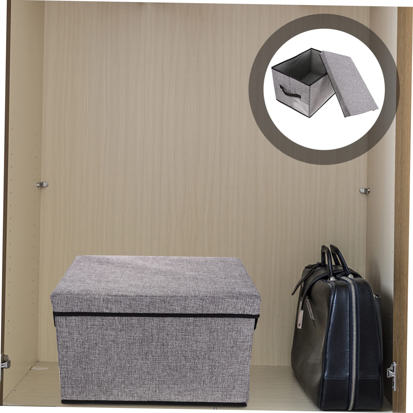 Alipis Scatola Portaoggetti Pieghevole con Coperchio Organizer per Vestiti e Giocattoli Contenitore di Stoccaggio in Materiale Resistente Adatto Studenti e Impiegati