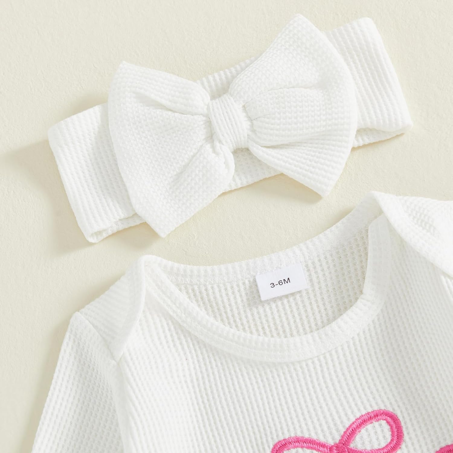 Baby Girl Winter Clothes Newborn Preemie Going Coming Home Outfit Ruffle Mitten Sweater Romper Cute Knit Jumpsuit - Image 3