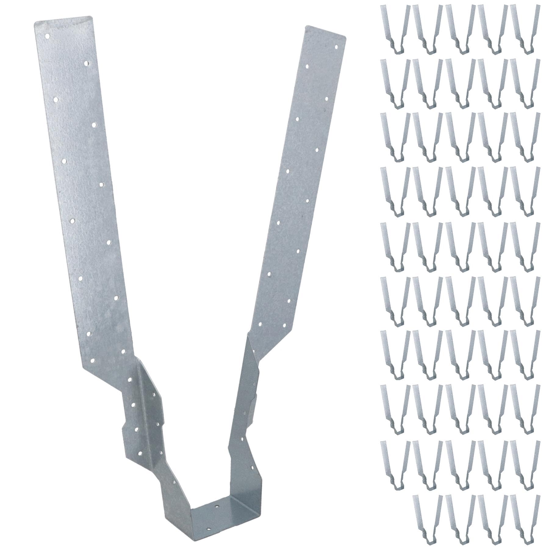 Long Leg Joist Hanger Or I-Beam Fastener Fixing Support Galv 75mm Wide 50pc