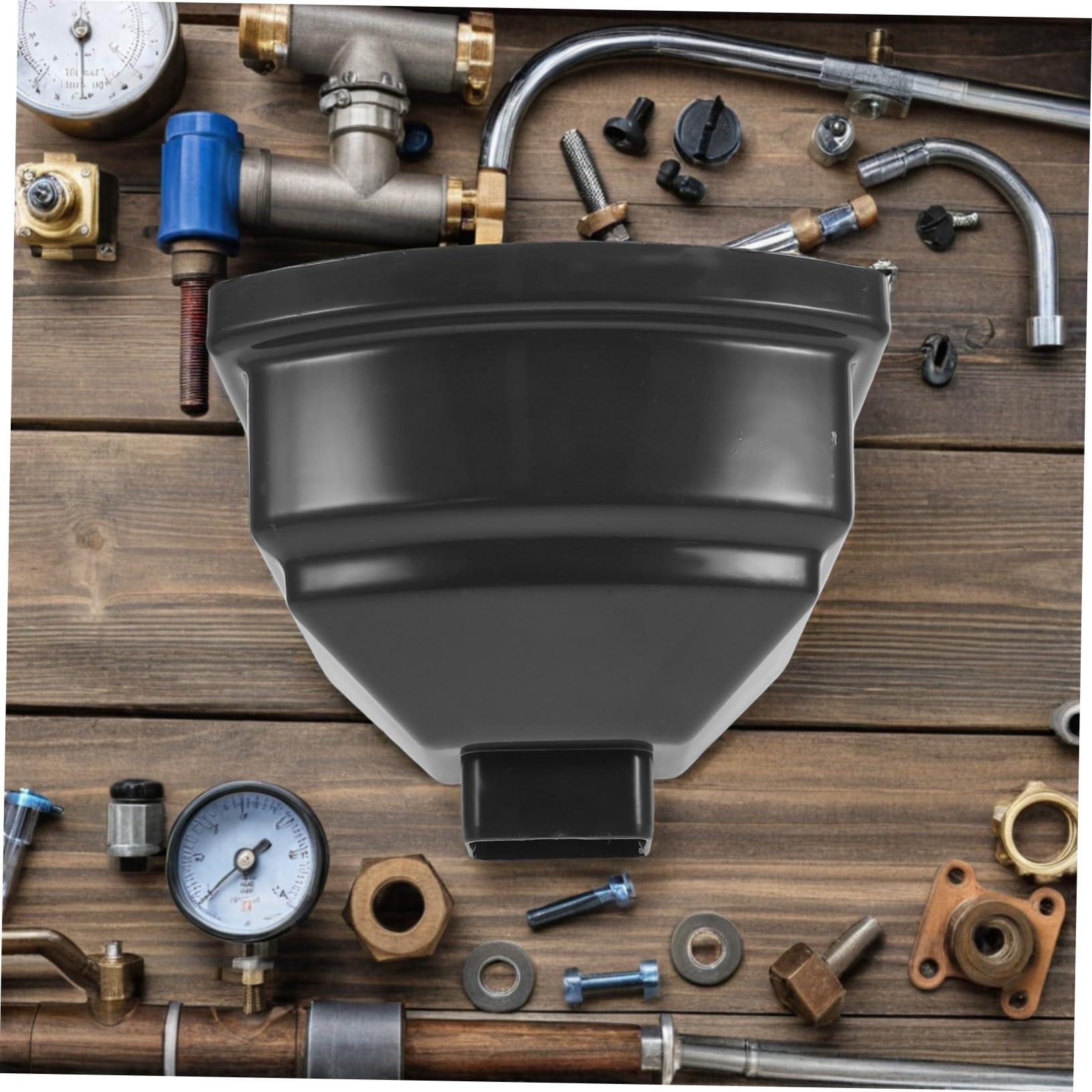 LIFKOME Conector Bajante Plástico para Canalón de Agua Lluvia Embudo Curvado para Desvío y Recolección de Agua de Lluvia Adaptador Resistente de PVC para Sistema de Drenaje Compatible con