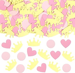 100PCS Crown Confetti Princess Table Confetti Baby Girl Boy Royal Baby Shower Birthday Party Decorations Supplies Gold (gold)