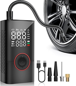 COOLMAN 便携式充气泵 车用自行车摩托球类多功能气泵