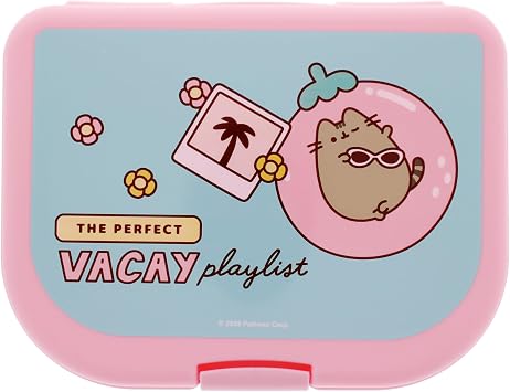 Blueprint Collections Pusheen Lunch Box | Cute Kawaii Food Container for Kids | Back to School Snack Box | Pusheen Gifts & Accessories