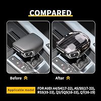 KUNGKIC Kristály Sebességváltó Gomb Borító Audi A4 S4 A5 S5 RS5 Q5 SQ5 Q7 Modellekhez Átlátszó Üveg Váltókar Fej Díszítő 3