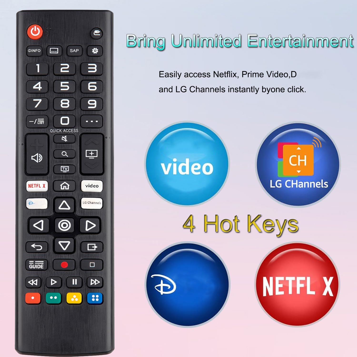 Uniwersalny Pilot LG Kompatybilny z LG LED LCD HDTV 3D 4K Smart TV