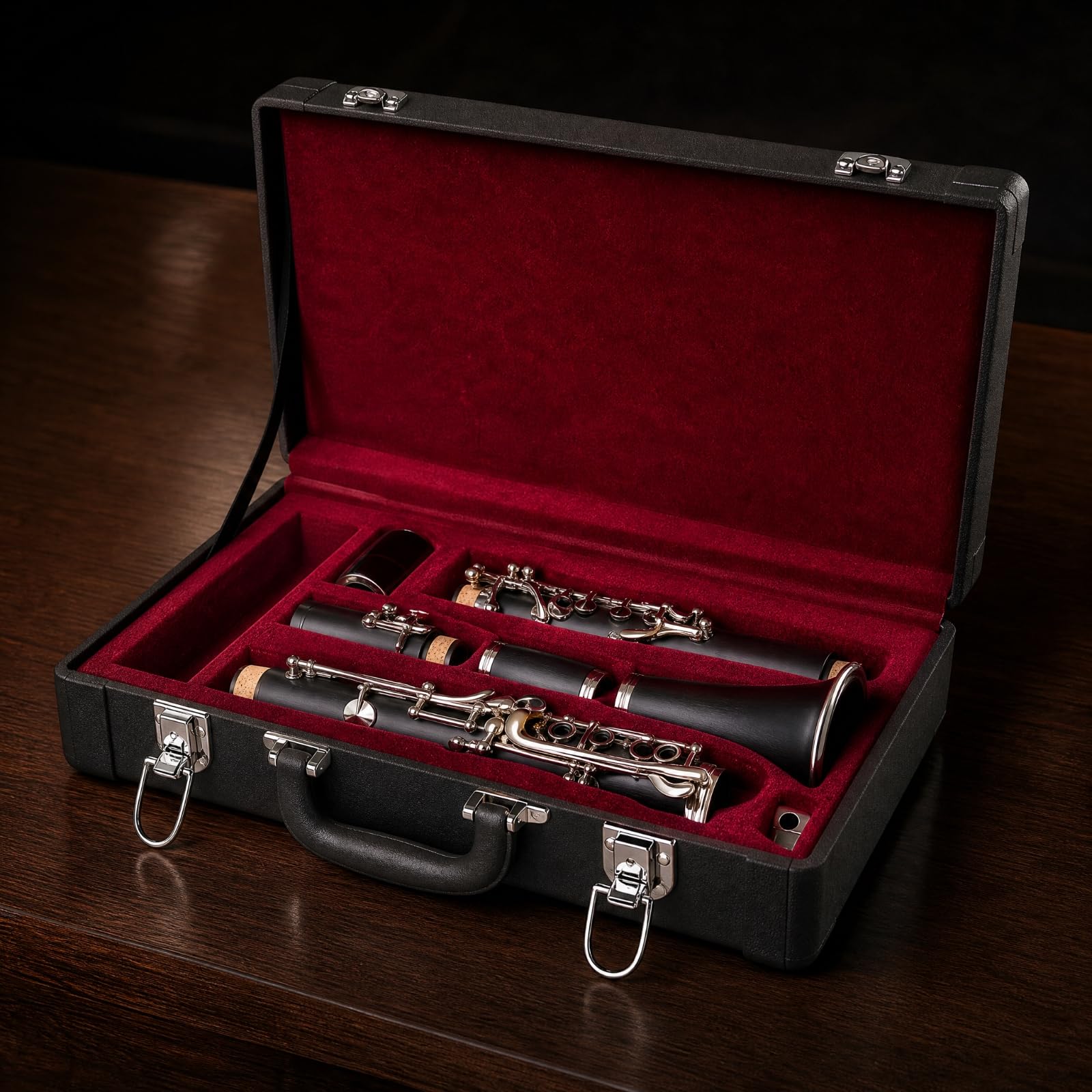 Colcolo Astuccio Rigido con Maniglia per Clarinetto Robusta Antigraffio, 40x10.9x23cm