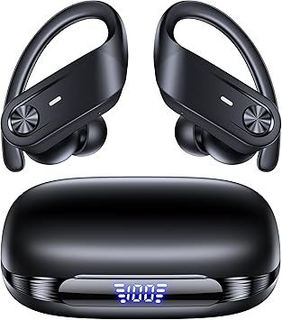 Hybrid Active Noise Cancelling Wireless Ear Buds 80 Hrs Playtime Hi-Res Stereo Quality Bluetooth Earbuds with Transparency Mode Headphones Bluetooth Earhooks ANC Earphones for Work Sports Travel