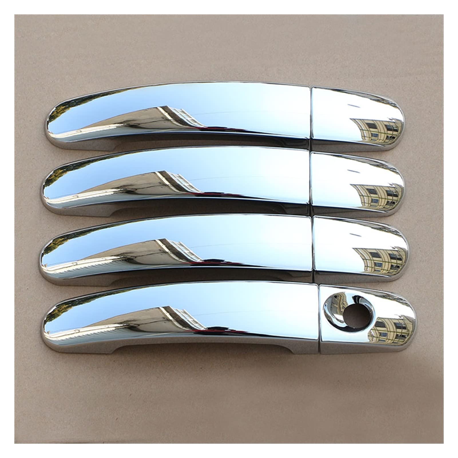 QWQTHGS Car Exterior Door Handle Cap for Focus 3 4 MK3 MK4 2012-2017 ABS Chrome Trim Door Handle Covers Fit