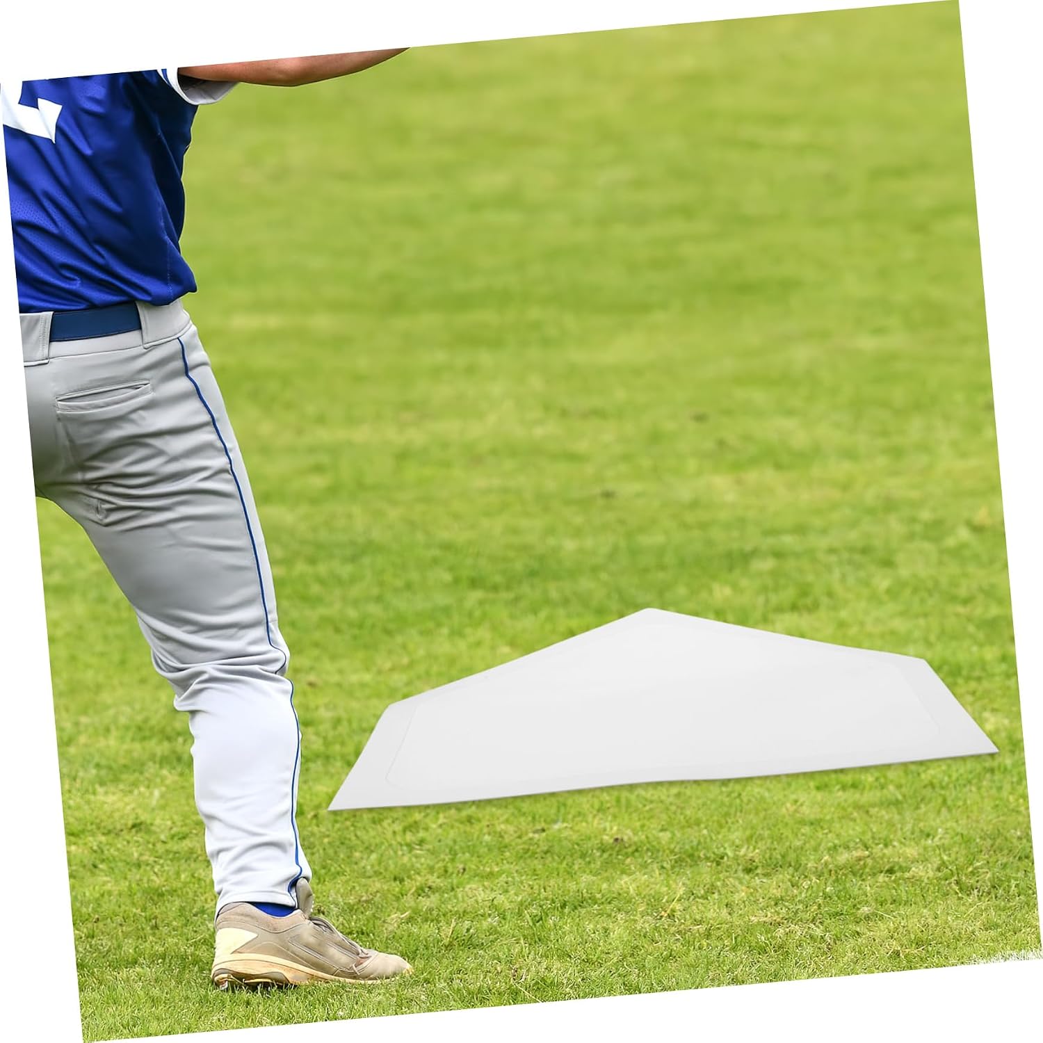 Baseball Practice Equipment Pitchers Training Plate Reusable Home Plate Mat for Hitting Practice Training Mats for Coaches Players