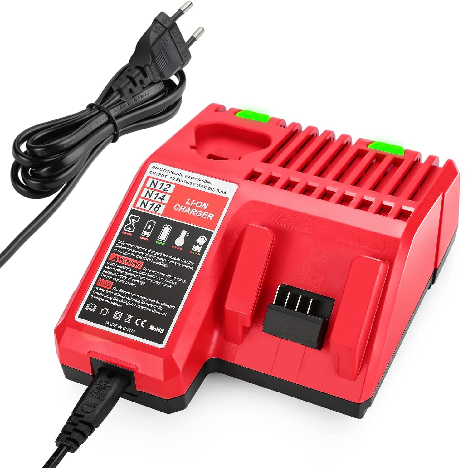 Chargeur de Remplacement 12-18V Milwaukee N-18-18C MIL-N-18-CH01 | N-18-18C MIL-N-18-CH01 48-59-1812 N14