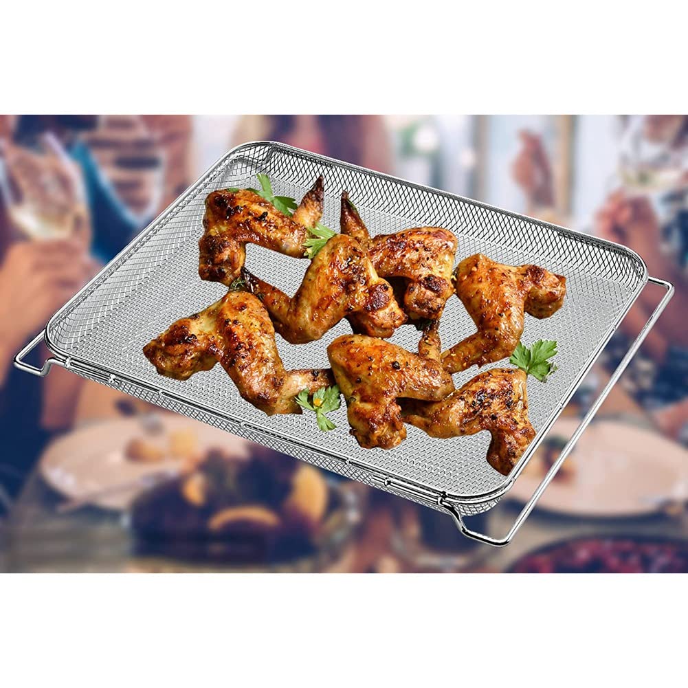Cestello Per Friggitrice Ad Aria In Acciaio Inox | Compatibile Con Ninja DCT401 DCT451 DCT402BK | Doppia Camera - 4