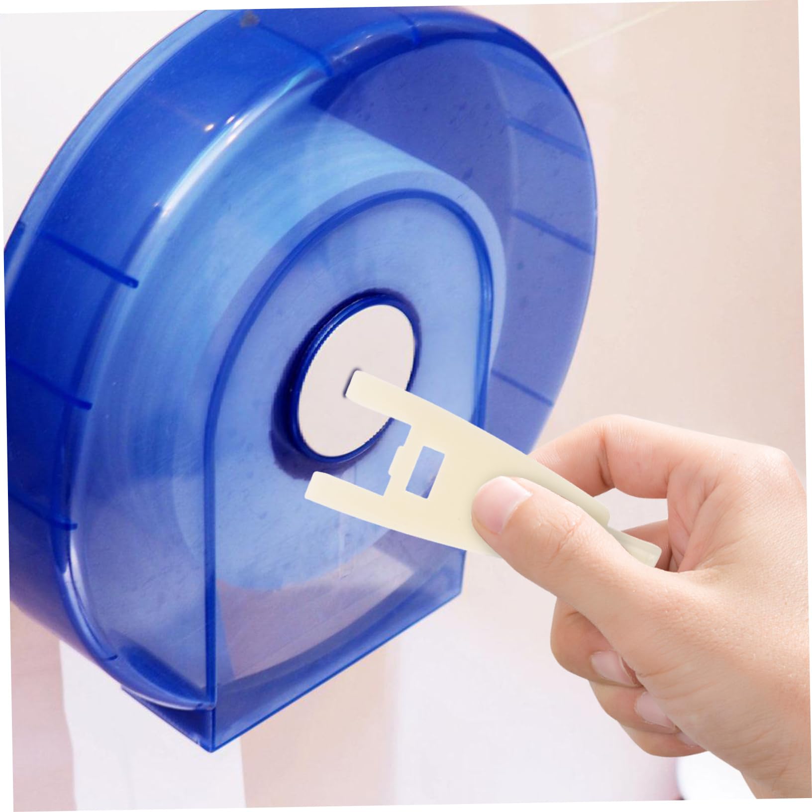 MUSISALY Roll Carton Key Commercial Toilet Dispenser Keys Toilet Paper Dispenser Key Commercial Paper Towel Dispenser Key Paper Towel Holder Key Toilet Paper Key Plastic White