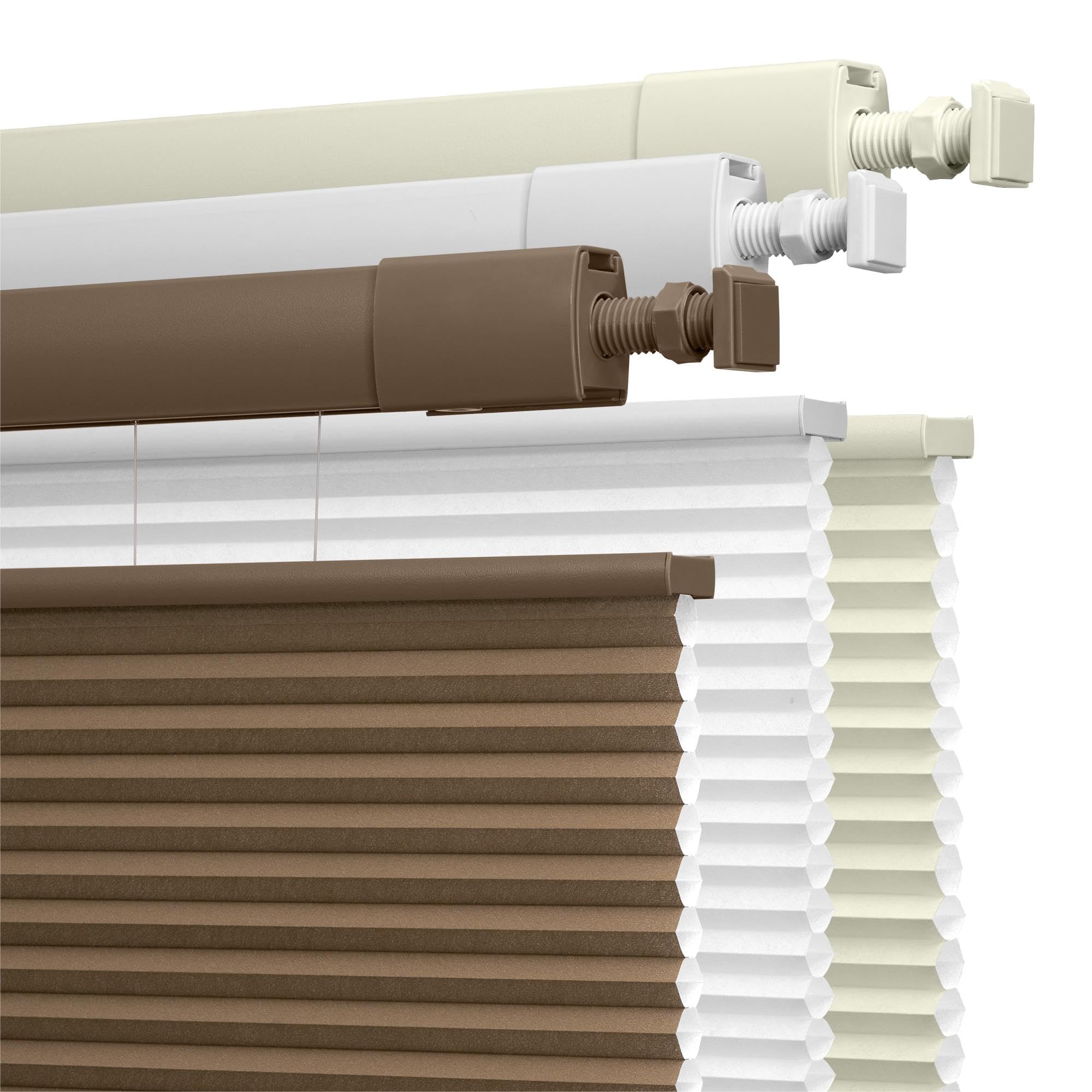 Boolegon No Drill No Tools Cellular Shades Top Down Bottom Up Honeycomb Blinds Light Filtering Cordless Window Blinds Easy to Install Shade for