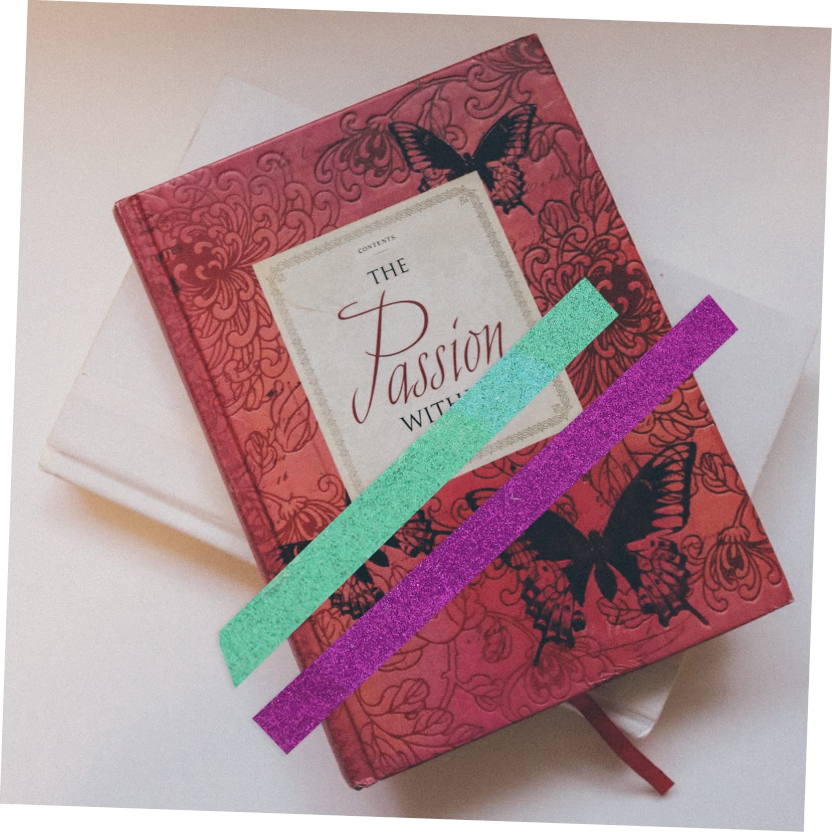 Cinta Washi Brillantina 90 Piezas para Diario y Scrapbook
